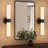 20" Modern Rechargeable Milky Wall Sconces With Remote & Bulbs (Set of 2)-386631321