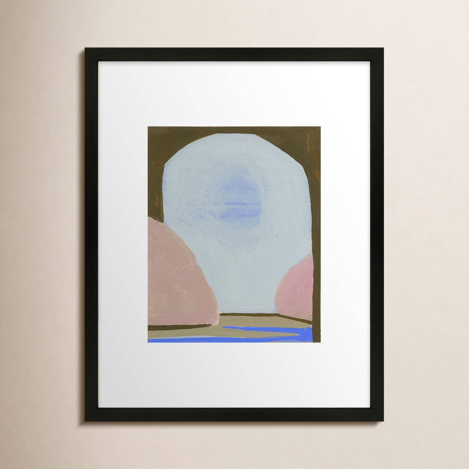 Morning Sky 3 by Andrea Stokes, Black Framed, 20" H x 16" W