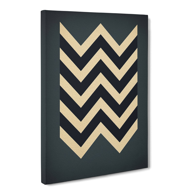 Chevrons Minimalism - Wrapped Canvas, 76cm H x 50cm W x 3cm D