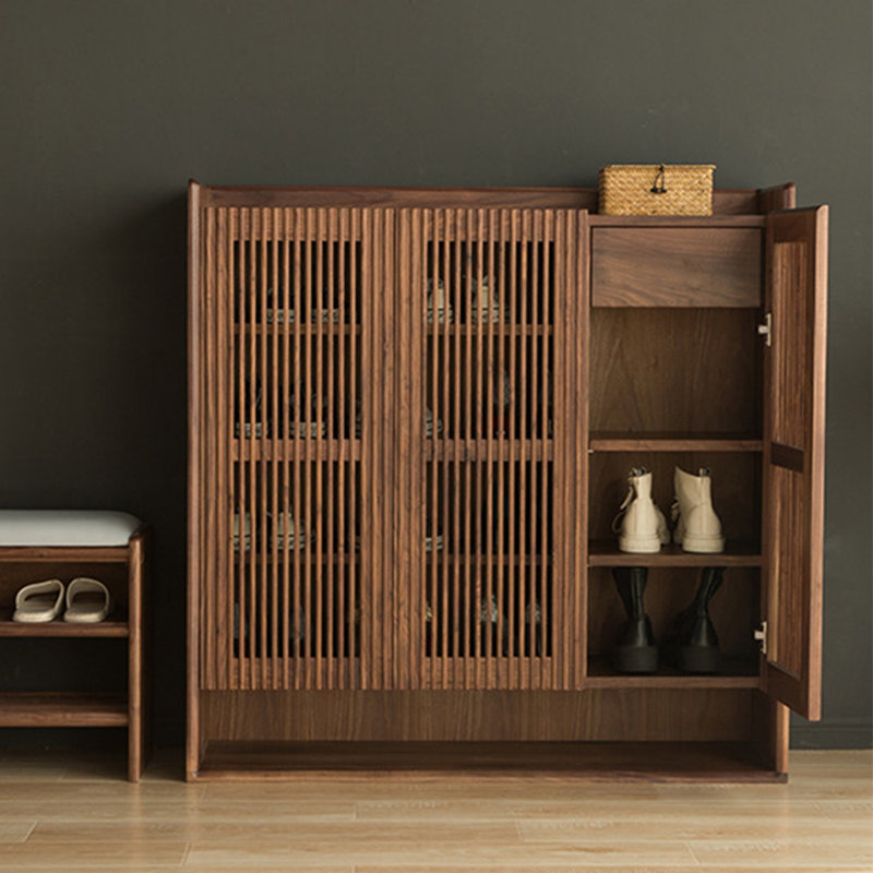 Armoire de rangement légère pour chaussures avec porte de clôture légère