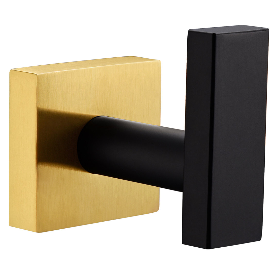 Single Stainless Steel Wall Mounted Towel Hook AngleSimple