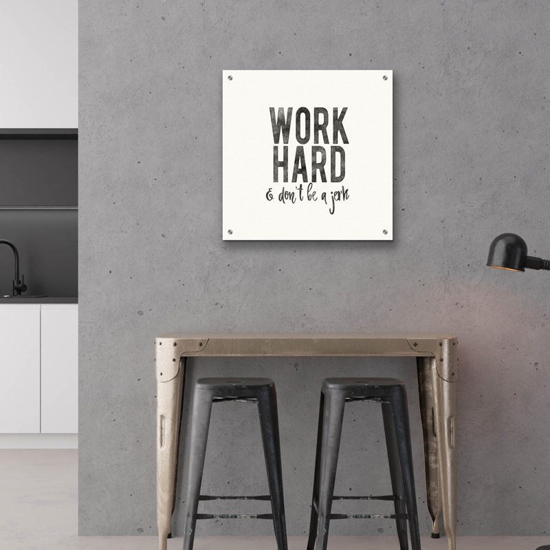  «Work From Home 3» par Wild Apple Portfolio, art mural en verre acrylique, 24 po x 24 po, H 24 po x l 24 po