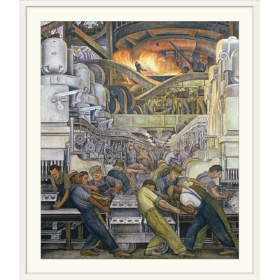 Diego Rivera " Detroit Industry, North Wall, 1932-33 " by Diego Rivera