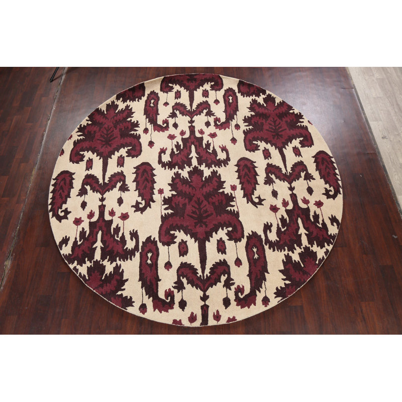 Tapis floral floral touffeté à la main 10 x 10