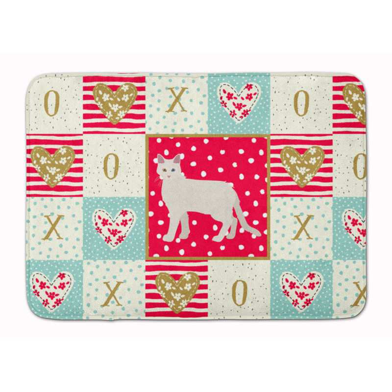 Tapis de cuisine à mousse mémoire cat love Charvi, Chat de Chypre 1