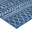 Tapis en polypropylène bleu 5 pi 3 po x 7 pi, pour une élégance intérieure et extérieure attrayante, poils de 0,16 po, détails faits à la main, tapis 5 pi 3 po x 7 pi sans assemblage