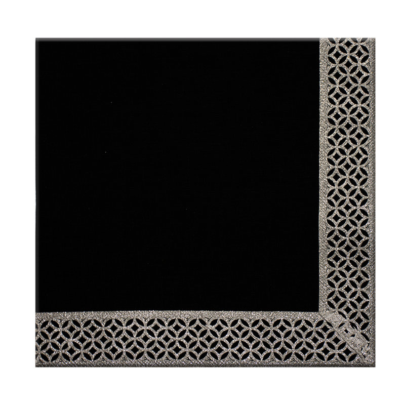 Linen Napkin With Art Border Design