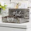 Solid Wood 2-Slot Desktop Desk Organiser