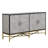 Distinctive Features of Four-Door Cabinet with Metal and Cross-Leg-1601961831
