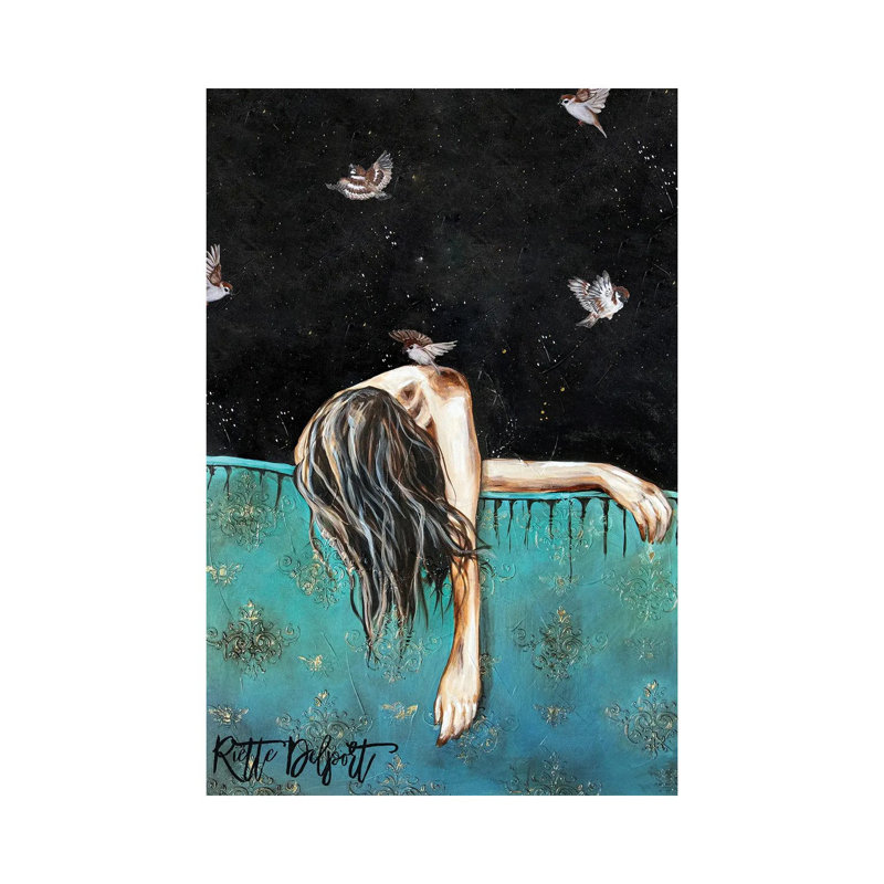 «You are brave», reproduction d'art sur toile tendue, Toile tendue, Ne s’applique pas, H 26 po x l 18 po
