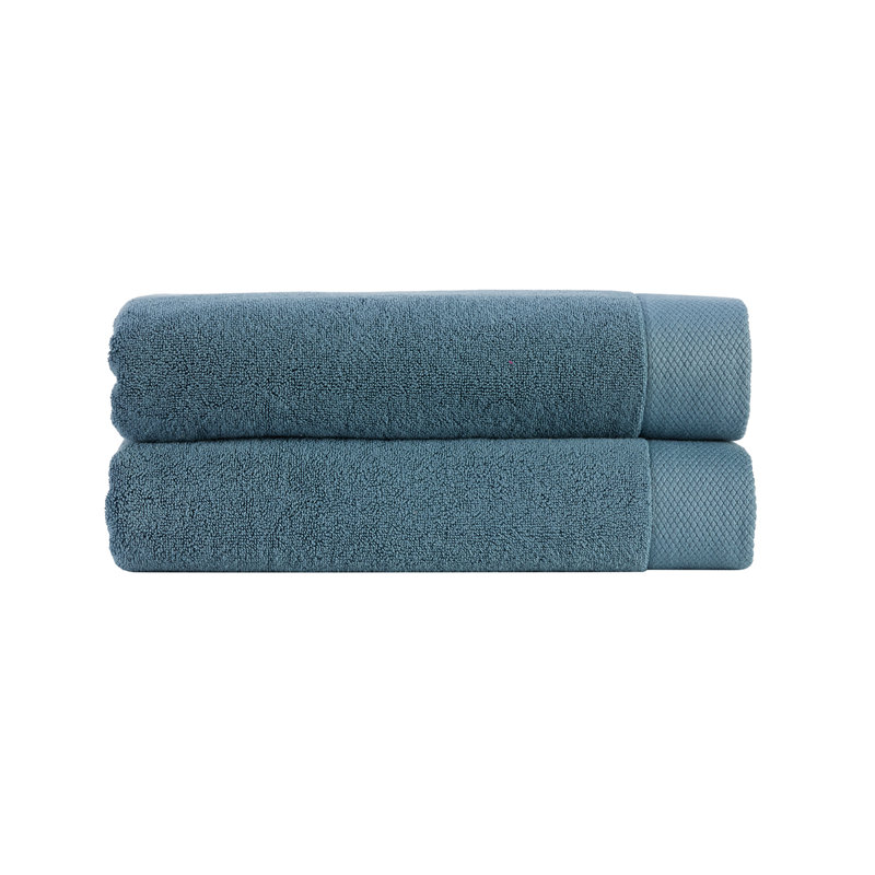 Luxe Turkish Cotton Bath Towel, Blue