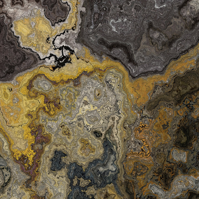 " Gold Rush I " Painting Print, 24" H x 24" W