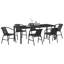 6 - Person Patio Dining Set Rectangular Table