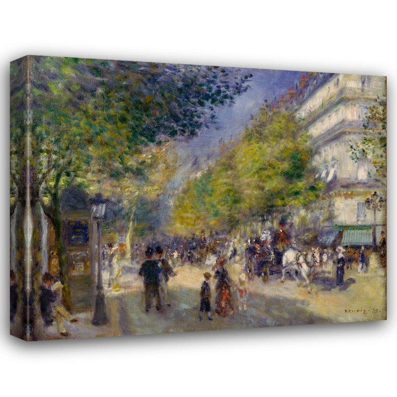 «Lark Manor ™», œuvre d'art sur toile tendue par Renoir, Pierre et Auguste sous le titre: The Grands Boulevards