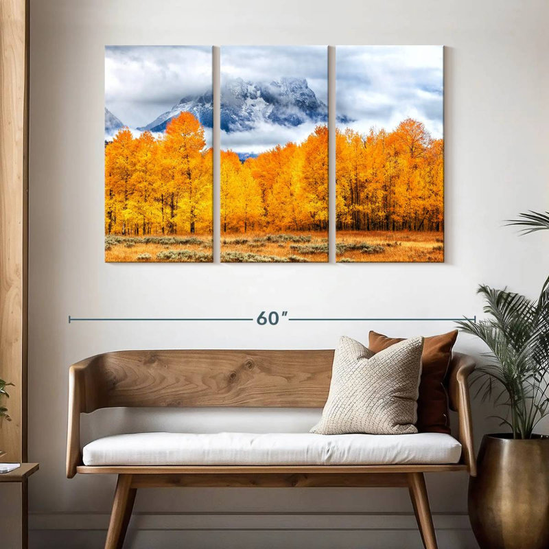 Alvord Golden Teton Autumn, H 32 po x l 50 po