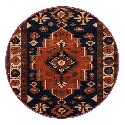 Tapis brun turc lavable à la machine