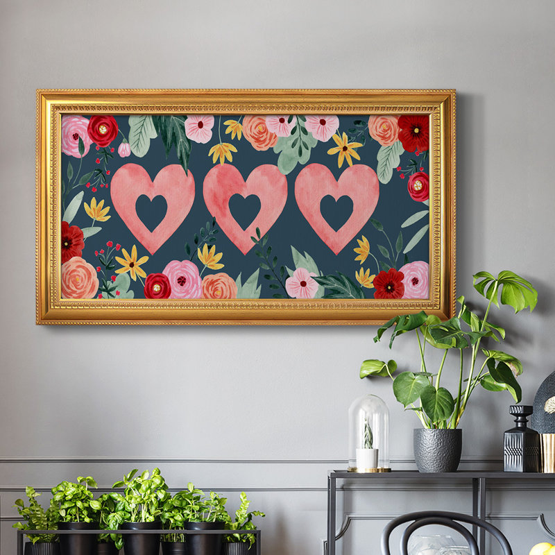Collection Sweet Hearts - impression sur toile simple, H 21 po x l 37 po x P 1 po