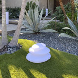 Zen 12'' Battery Powered Integrated LED Color Changing Outdoor Floating Light