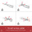 Sapin de Noël artificiel enneigé 6 pi avec des branches réalistes, 61 pommes de pin et 800 pointes