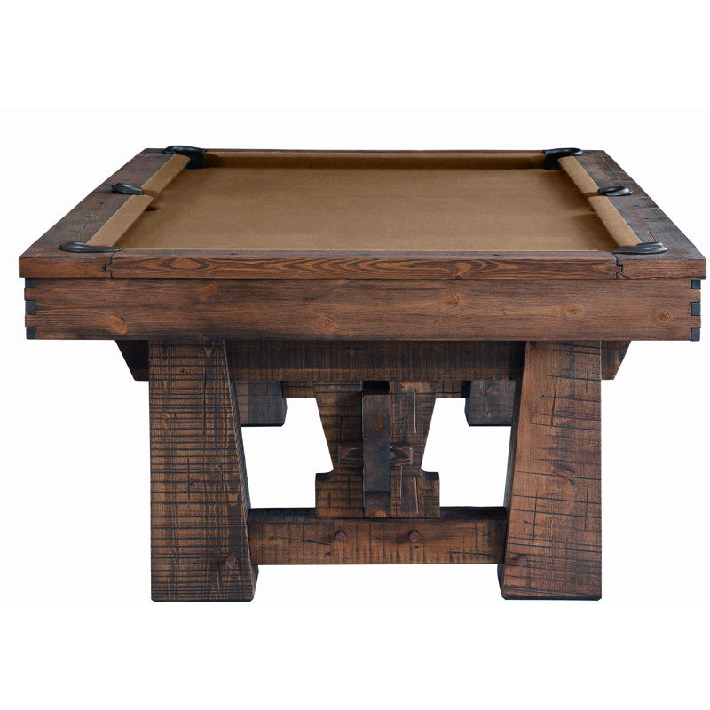 Bull Run 8' Slate Pool Table with Professional Installation Included, Camel, Yes