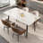 Khaleesie Rectangular Sintered Stone Ceramics Dining Table-949719514