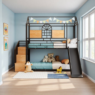Twin Over Twin Metal Bunk Bed