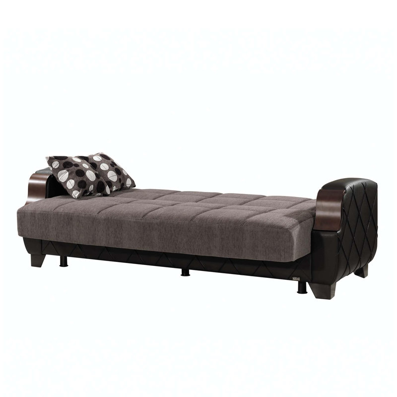 Upholstered Convertible Sofabed with Storage