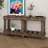 Vintage Entryway Console Table,Solid Cedar Wood-1777193776