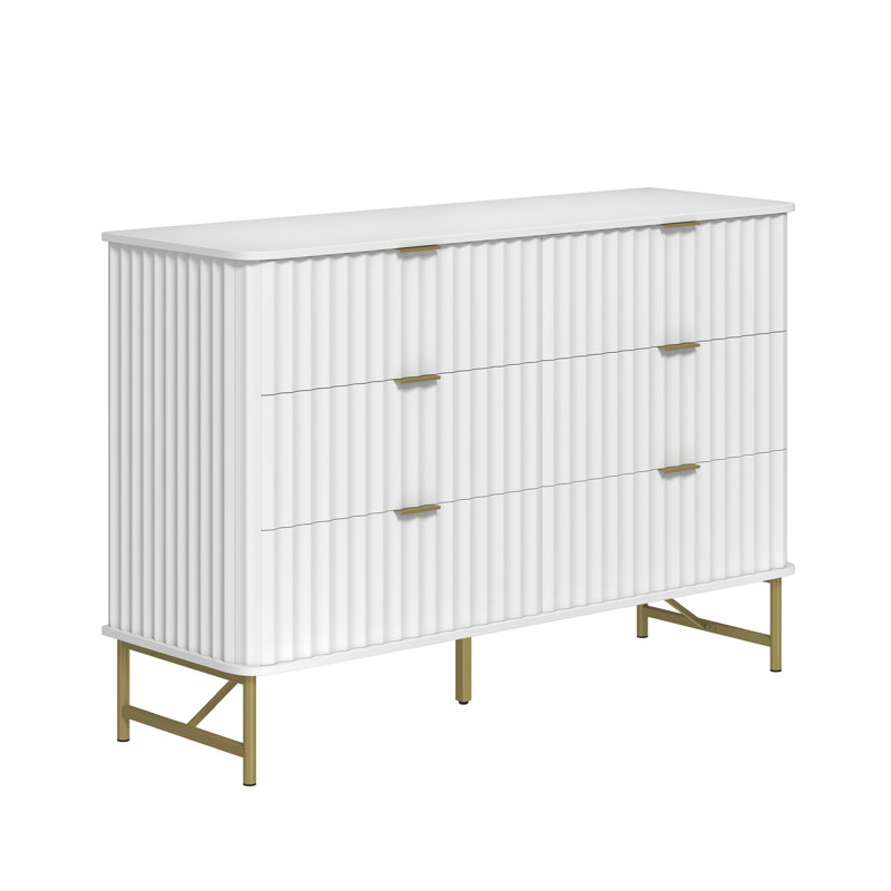 Barberton 6 - Drawer Accent Chest, White
