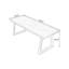 Bureau rectangulaire en bois massif brun noisette-44438175
