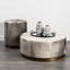 Vase de table en céramique blanche / grise Nella-1778196856