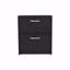 2 Drawers Nightstand, End Table, Side Table Metal Handles -Black-71547890