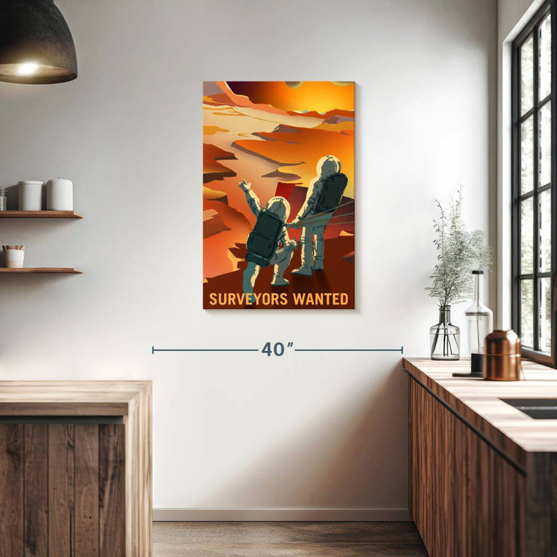 Oberle Mars Explorers Wanted Poster IV, 36" H x 24" W