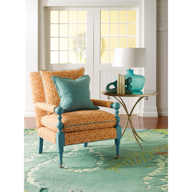 To Bay Go Floral Handmade Tufted Wool Area Rug in Blue/Green/Gray, Rectangle 9' x 13' 