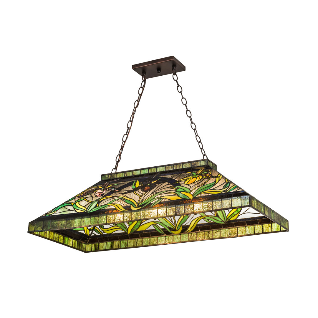 Lady Slippers 3 - Light Mahogany Bronze Pool Table Lights Pendant Meyda Lighting