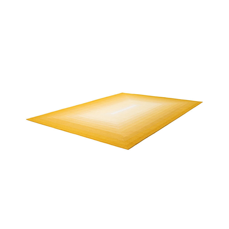  Ombre Wool Rug, Rectangle 5'1'' x 8', Yellow