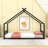 House Bed With Playhouse Design And Headboard-101350073-101350072