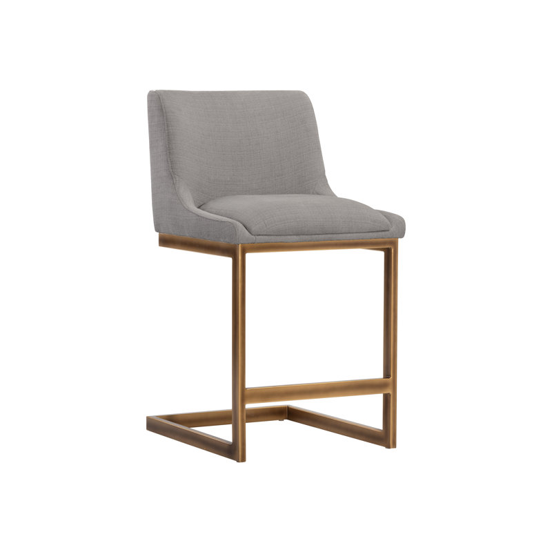 Holly Counter Stool - Abbington Burnt Orange, Light Grey, Counter Stool (26" Seat Height)