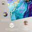 Art mural abstrait coloré sur toile Fantasy Pool par Art Remedy-104344665-109522899