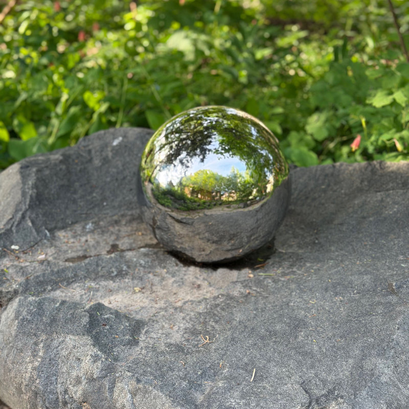 Carstarphen Weather Resistant Landscape & Nature Gazing Ball, 12" H x 12" W x 12" D