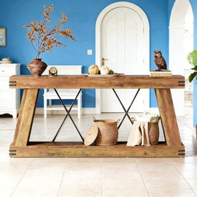 Two-Tier Side Table,Unique Entryway Table,Functional Console Table
