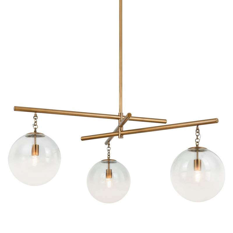 Wade 3 Light Chandelier, 24" H x 59" W x 59" D