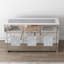 135cm Mirrored Glass Sideboard with 3 Drawers 3 Doors