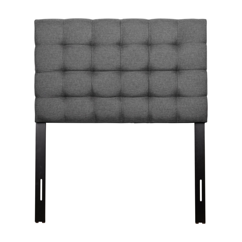 Tête de lit tapissier Thatcham, Simple, Gris