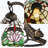 Tiffany-Style Stained Glass Table Lamp Bronze Resin Cat Shade Base Desk Lamp