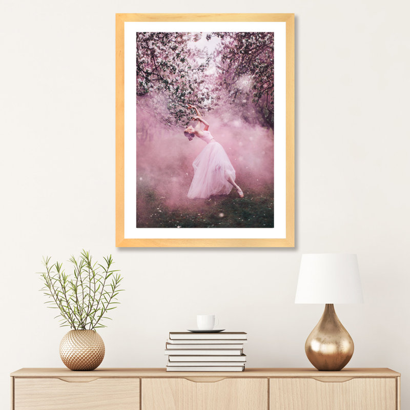«Été russe» - reproduction, H 32 po x l 24 po x P 1 po, Papier beaux-arts encadré bois naturel