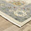 Tapis oriental en laine tissé à la machine Karns en bleu / gris / vert-93834031