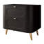 60cm W Metal Bedside Table