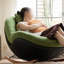 Chaise berçante confortable et élégante