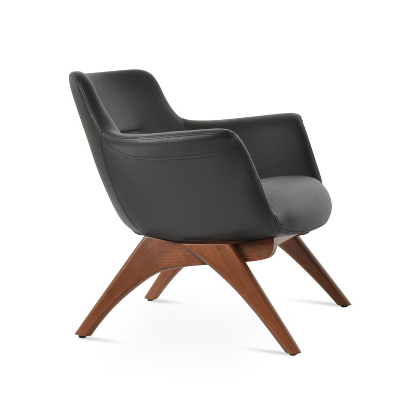 Méridienne Bottega X, Cuir noir